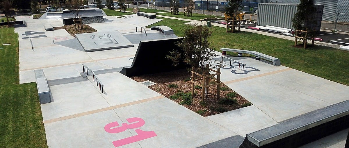 Example of proposed skateable elements