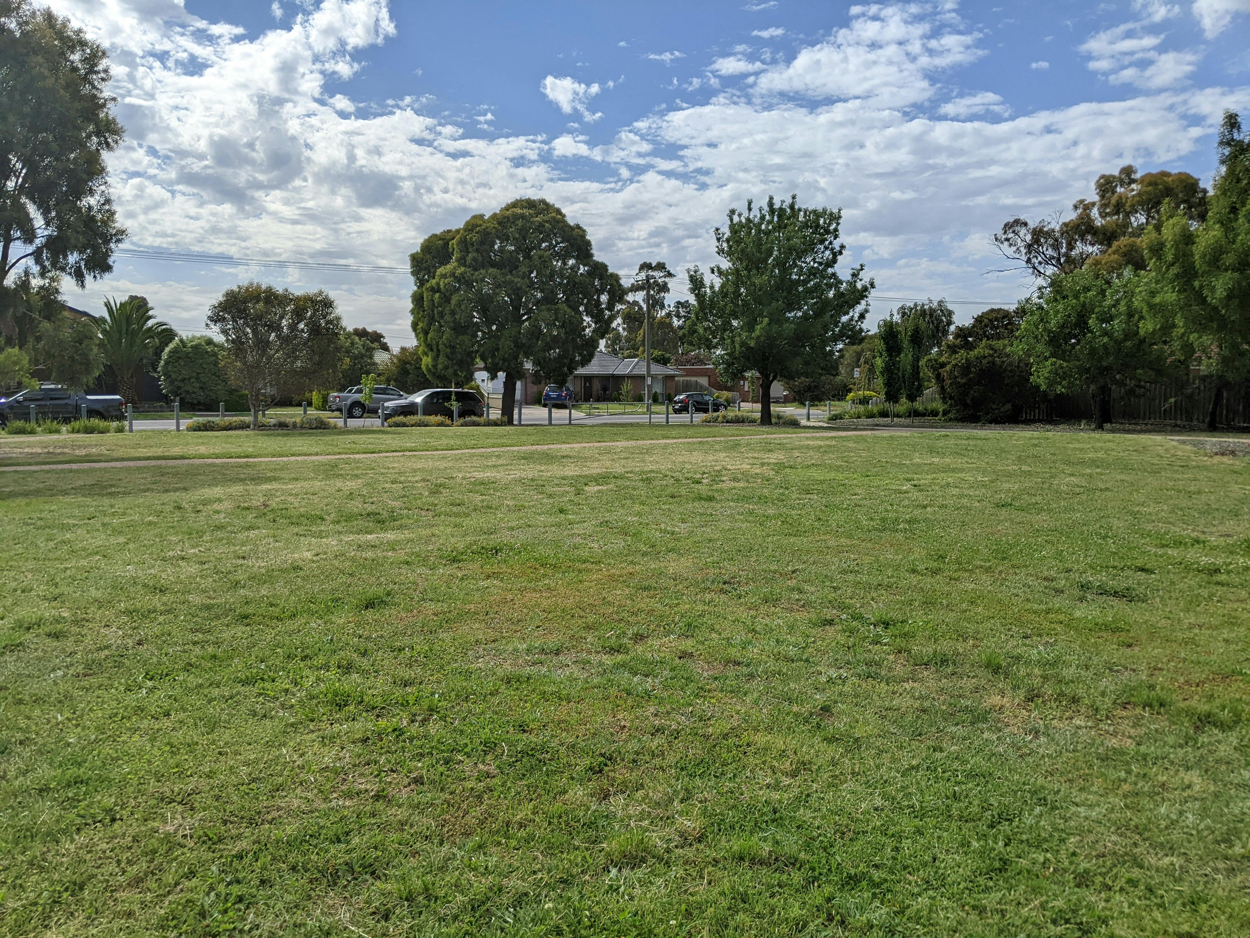 Existing grassed area
