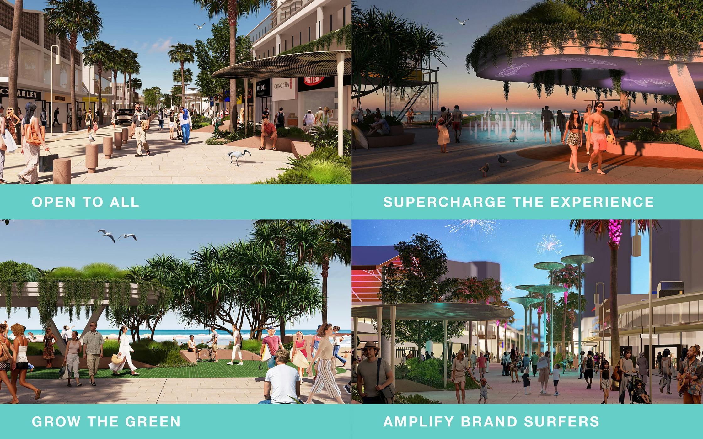 4 Place Strategies for Surfers Paradise Revitalisation Concept Design