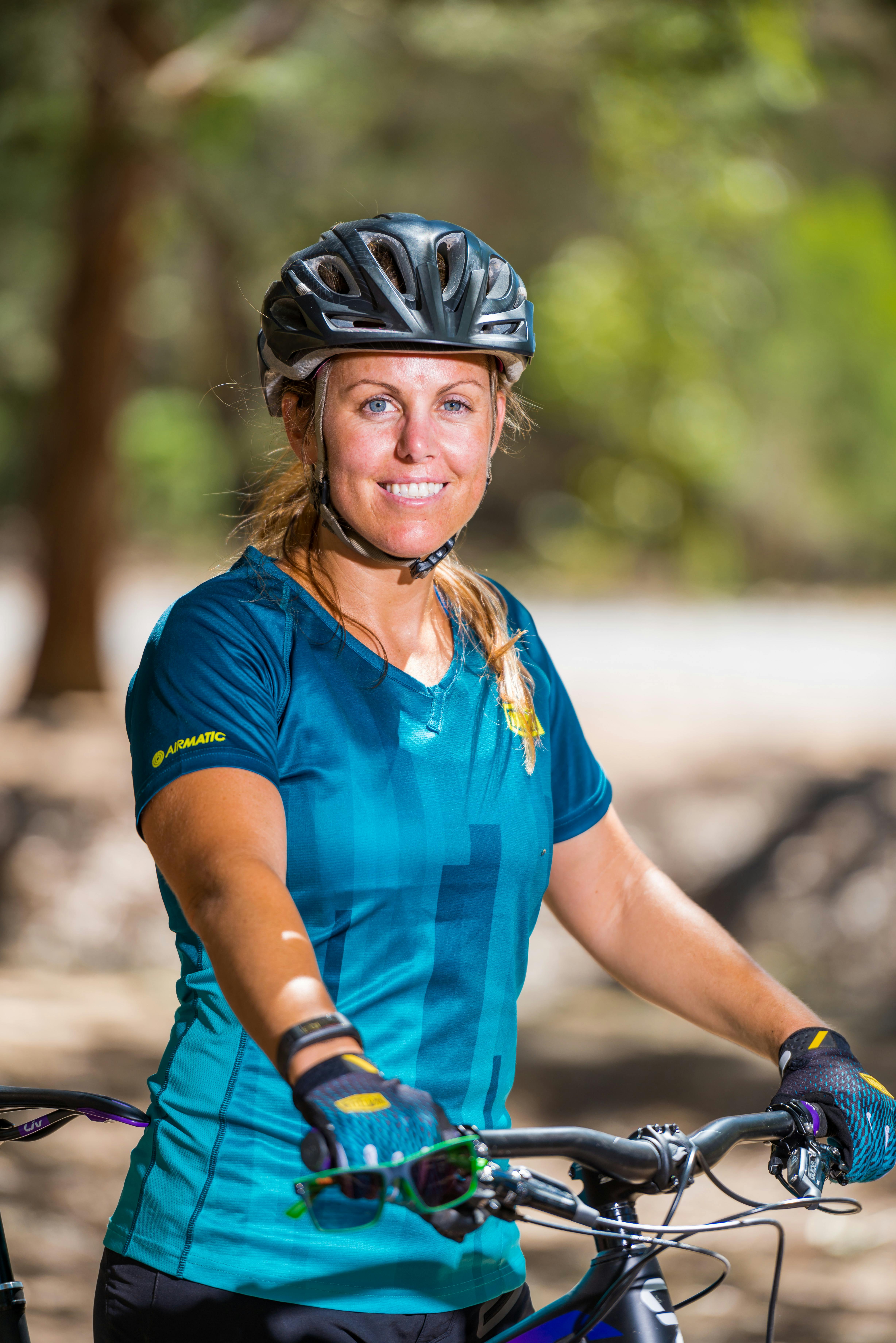 Our Ambassador Kirsty promoting Mountain Bike riding