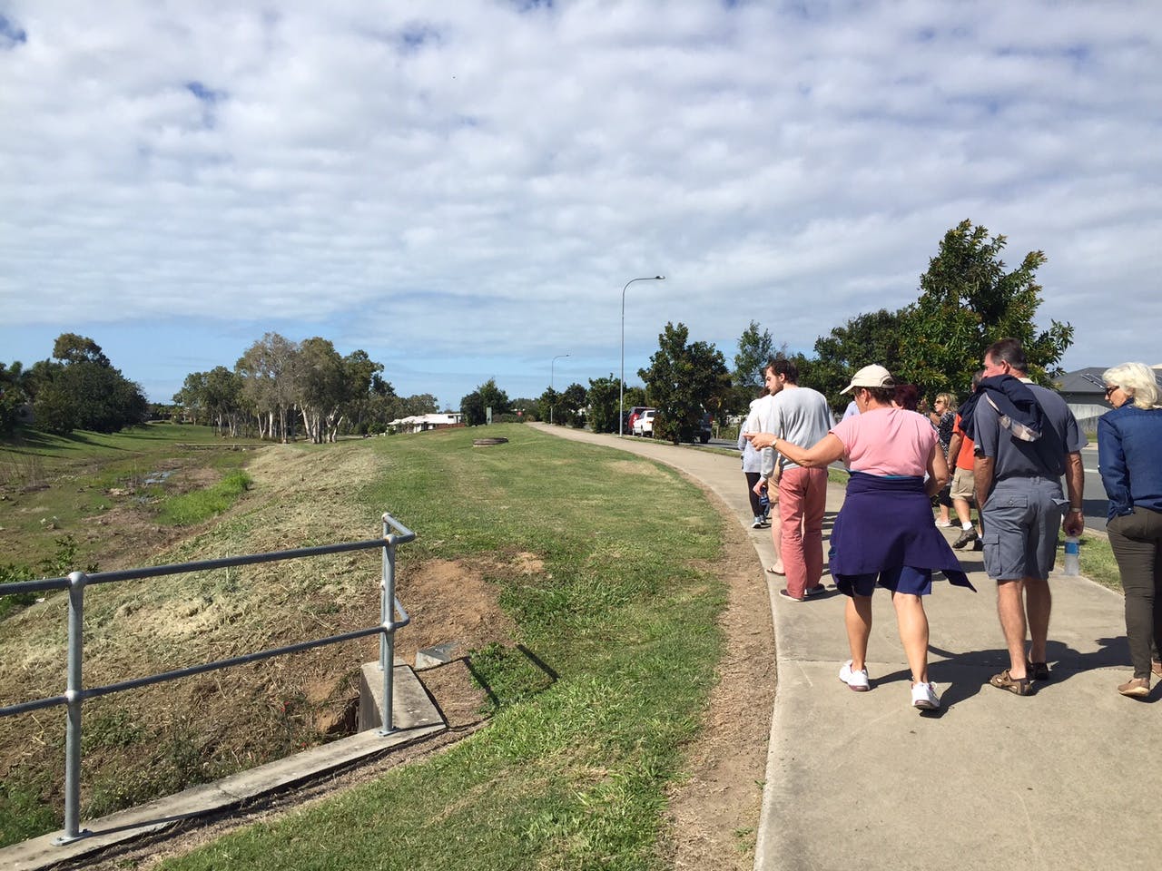 Walking through the site