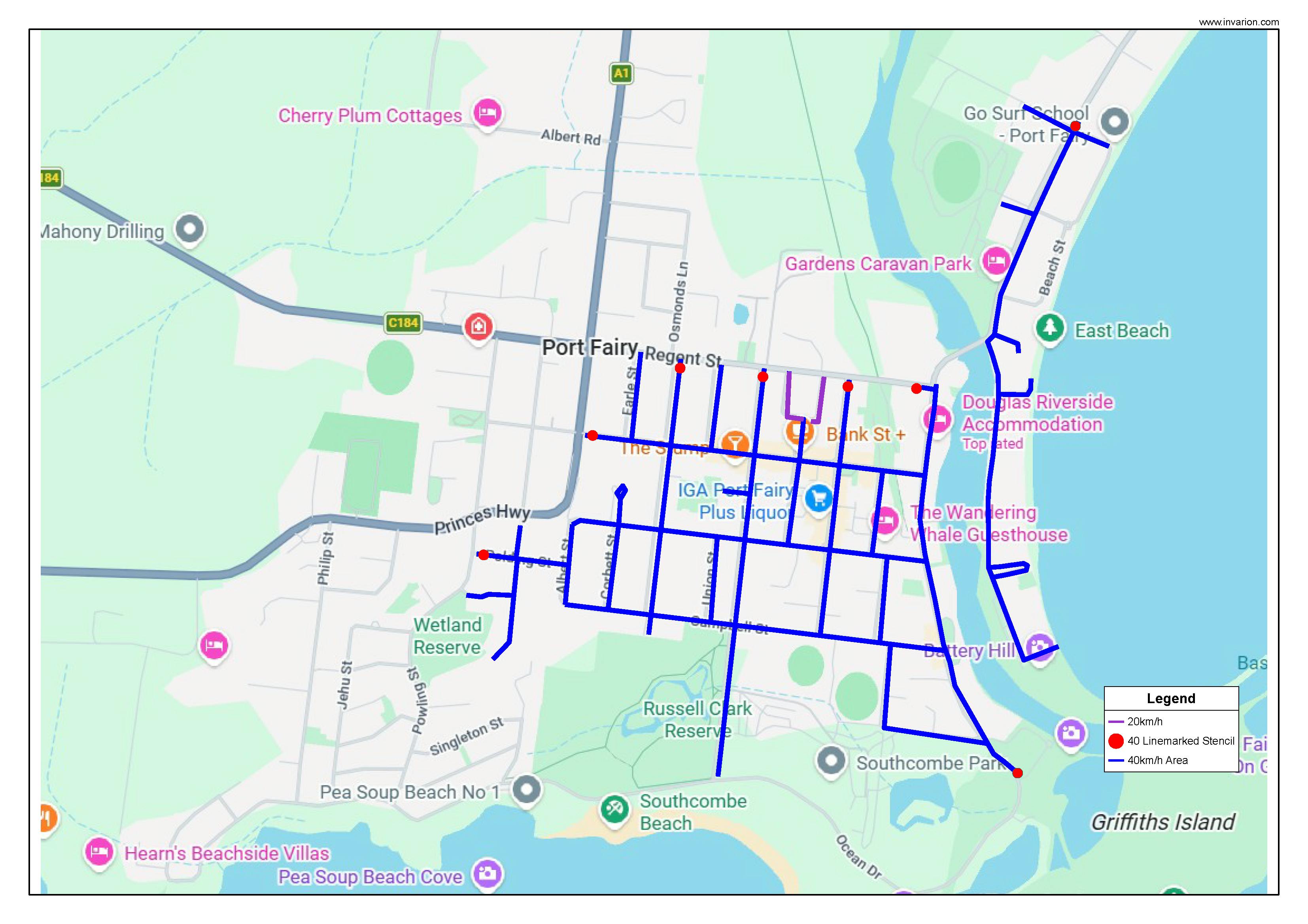 Proposed Port Fairy Safer Streets