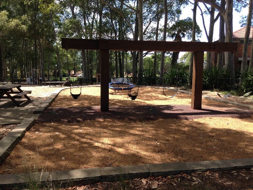 Willoughby Park Playground quad swing and supernova