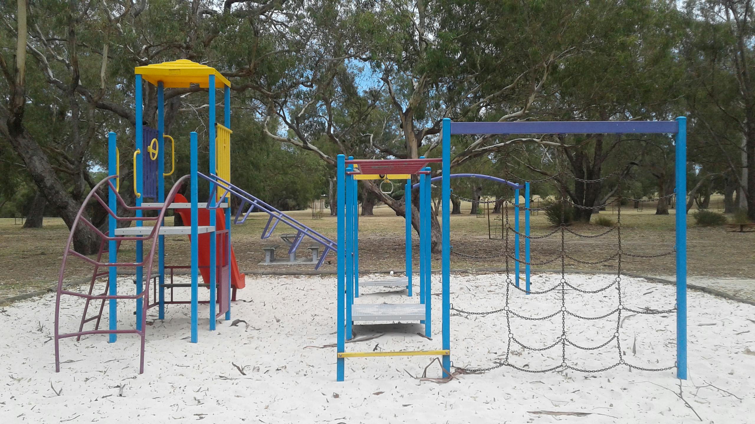 Existing play equipment at Claughton Reserve