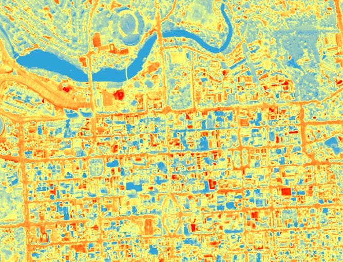 Heat Map image - visit this link to see the whole City and Adelaide 