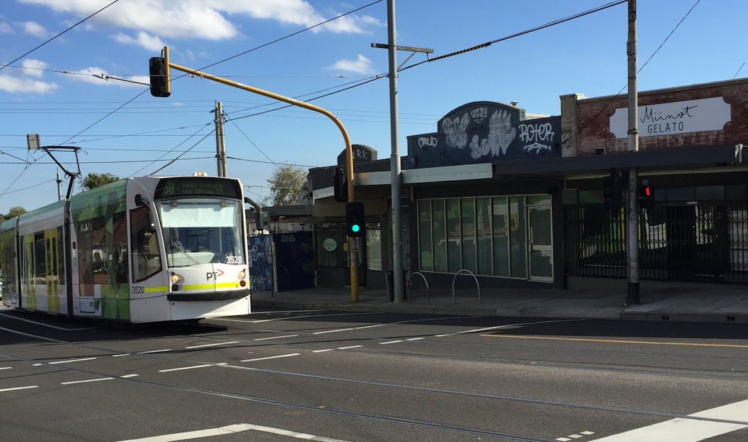 Route 58 Stop 41 on Melville Road.