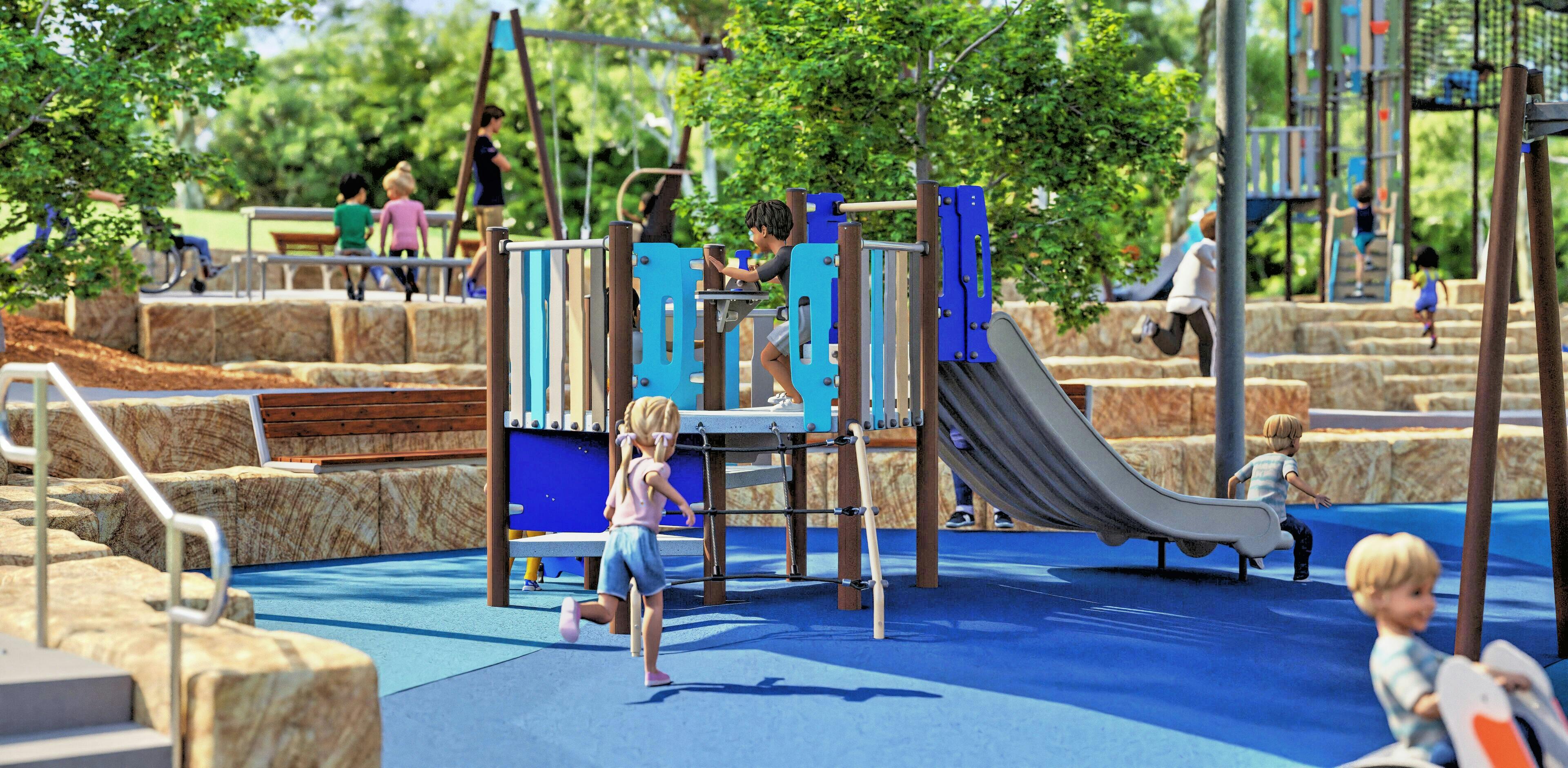 Gunnamatta Park Playground - play equipment 