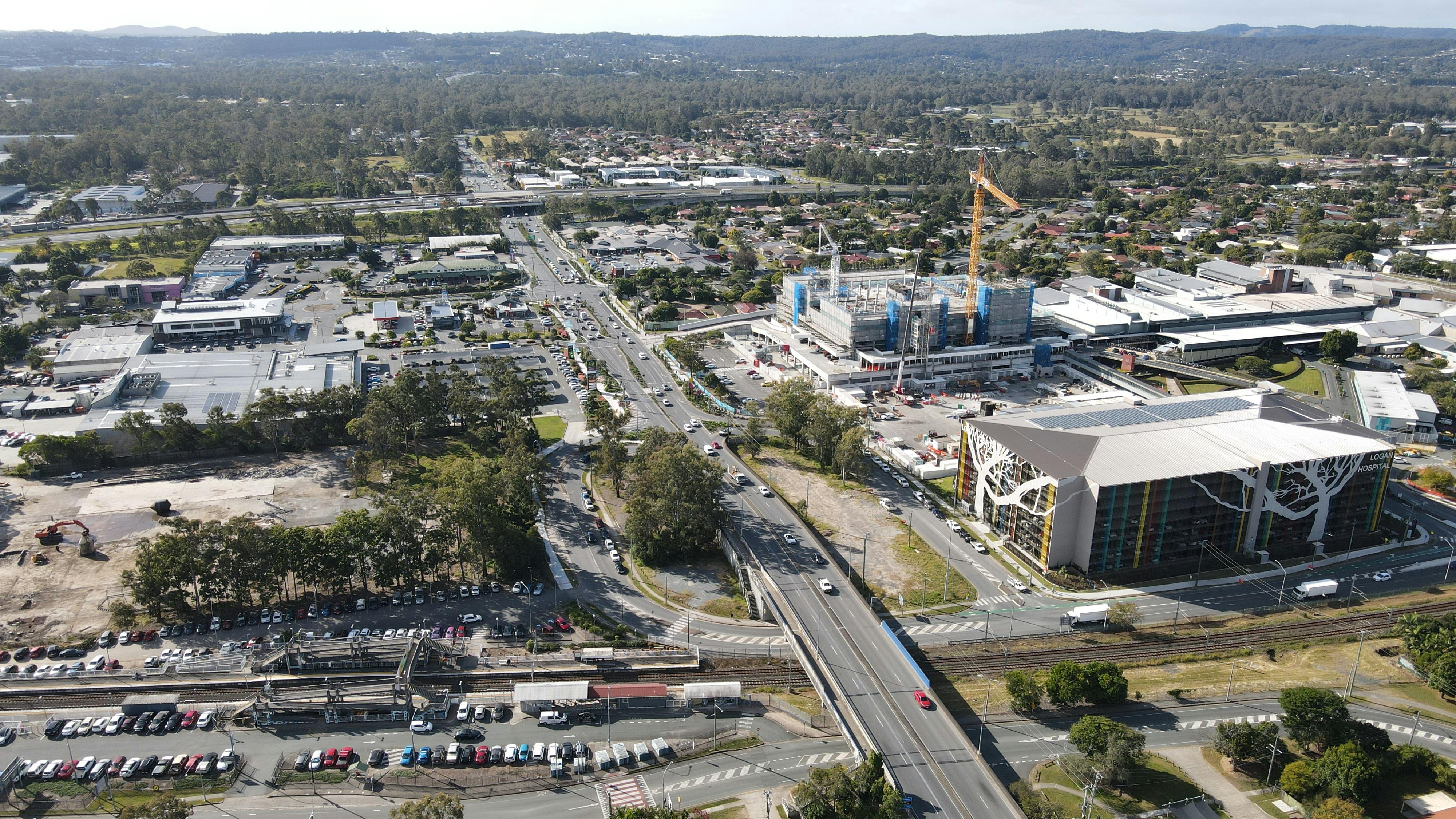 Aerial image of Meadowbrook from south