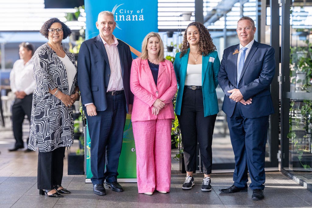 City of Kwinana Staff Members, Online Social Butterfly and Mayor Peter Feasey