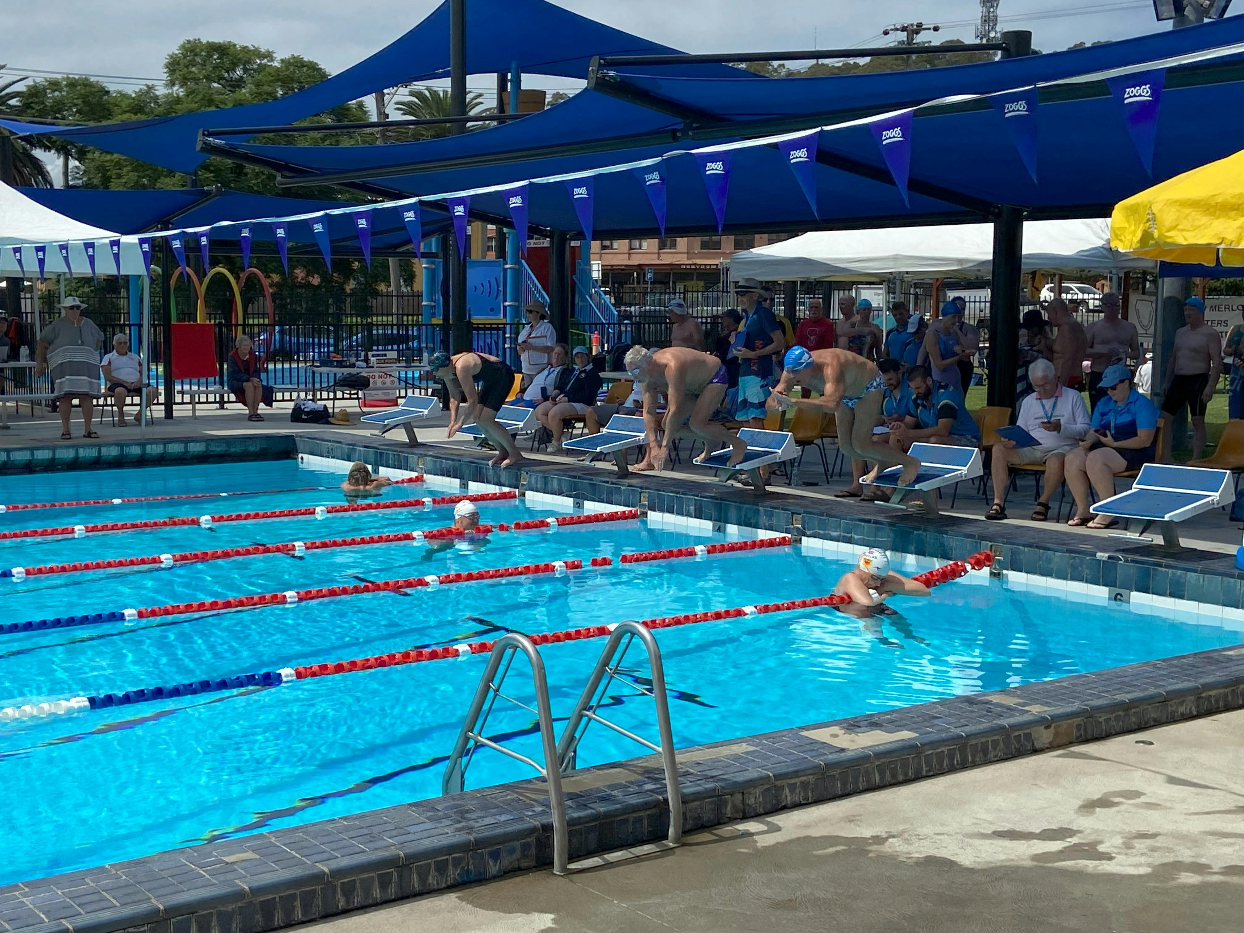 Cessnock pool _ race start _ Cessnock Master Swimming Club carnival _ 2024.jpg