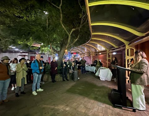 Opening night at Ridge St Window Gallery and Studios