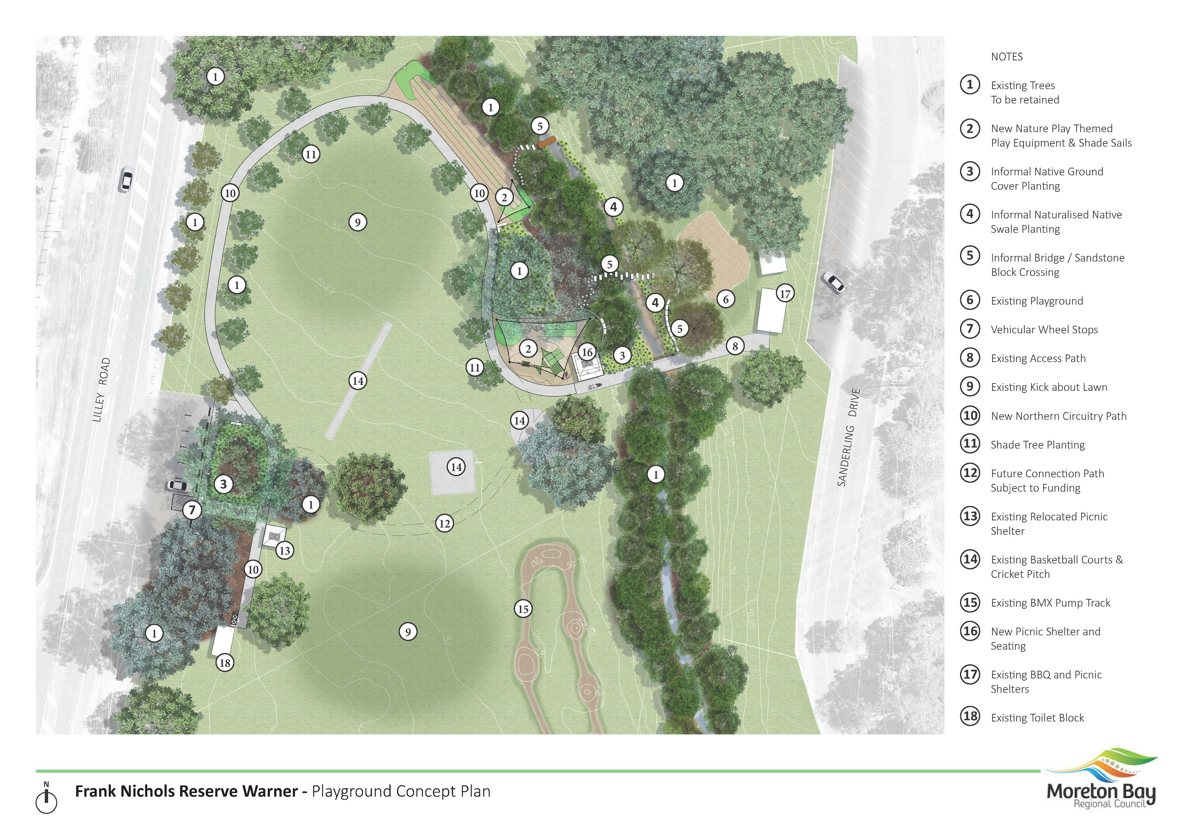 Frank Nichols Reserve - Playground Concept Plan