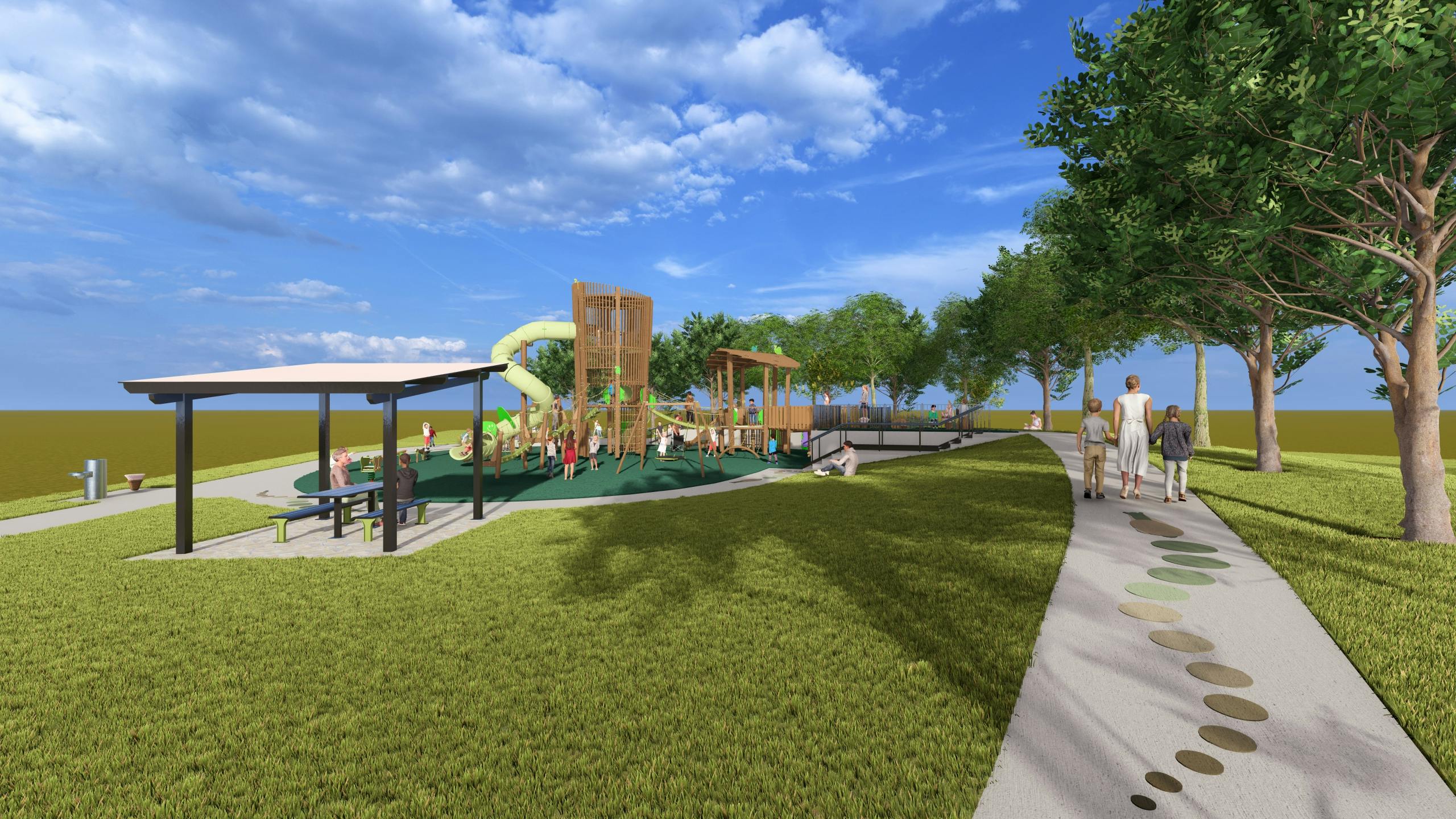 Image of all-abilities playground. *Images are for illustrative purposes only and subject to change.
