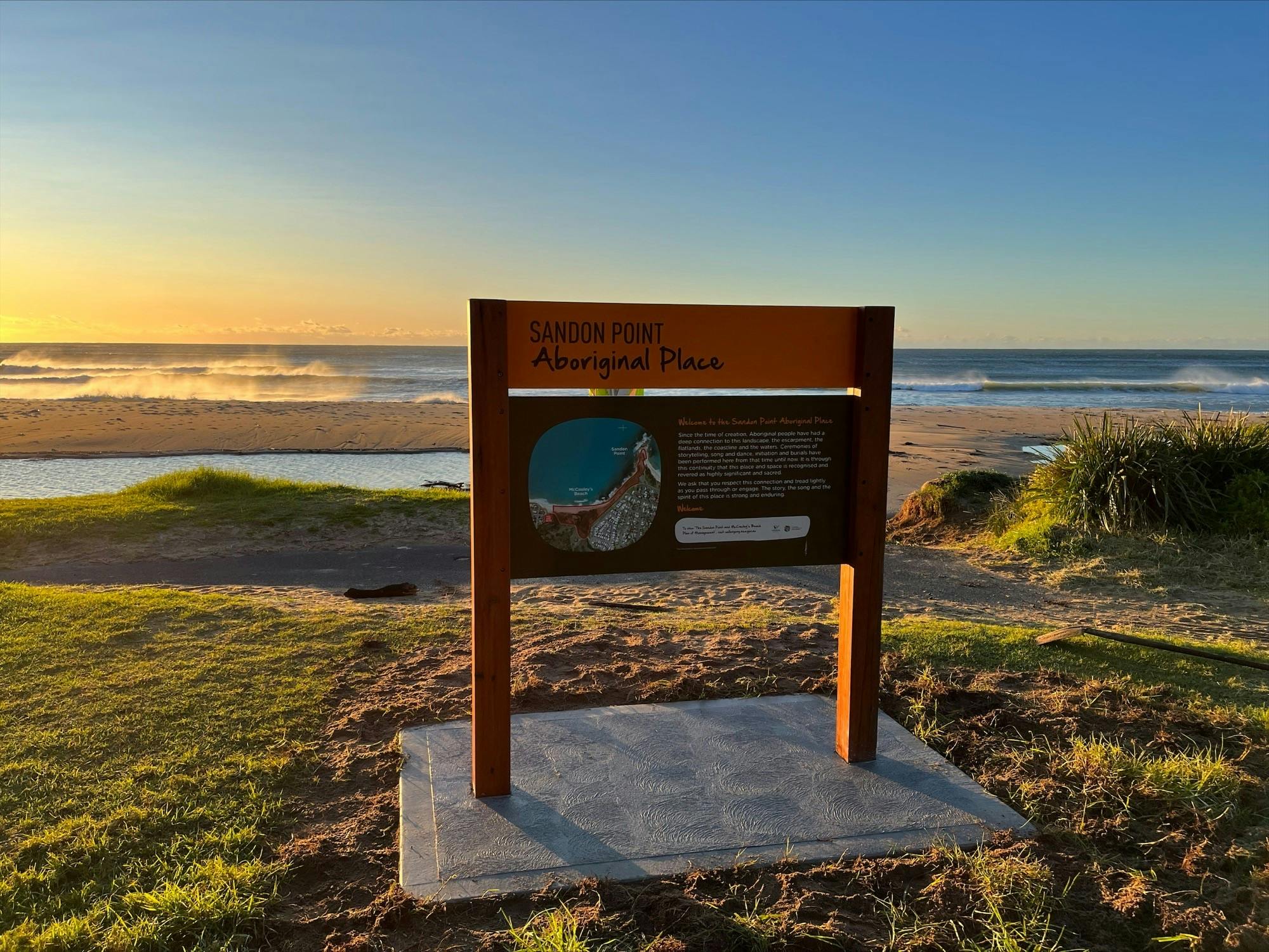 Interpretive Signage at Sandon Point Aboriginal Place