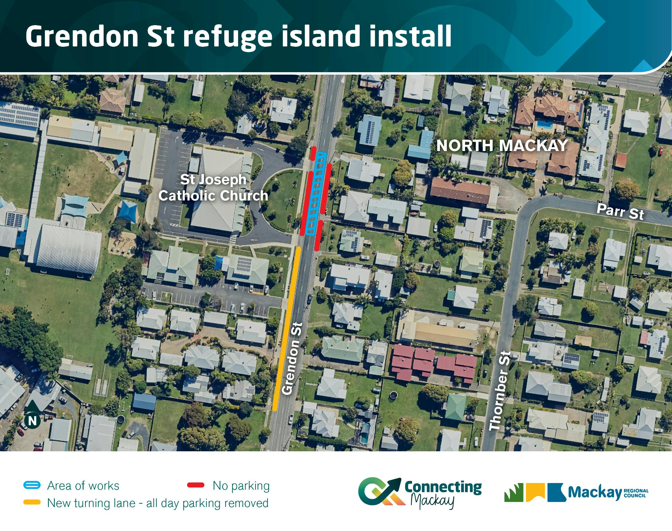 Grendon St Refuge Island works map (1).jpg