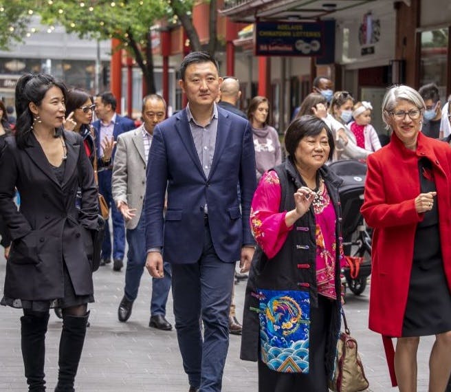 Lord Mayor with dignitaries from Chinatown Adelaide of South Australia.jpg