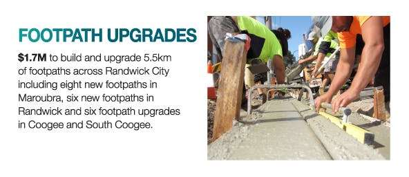 Footpath upgrades